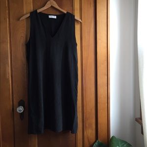 Everlane silk v neck dress